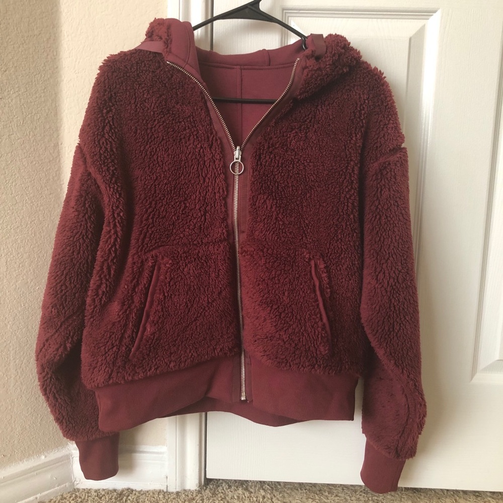 Athleta reversible sherpa hoodie